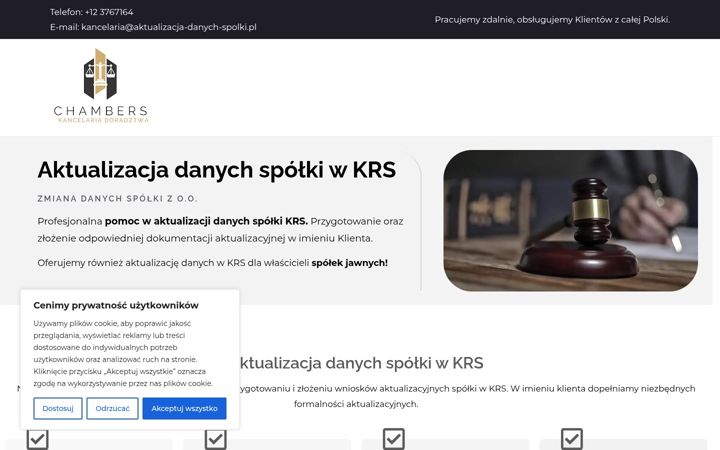 Screenshot of aktualizacja-danych-spolki.pl