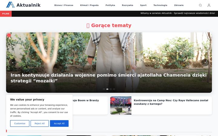 Screenshot of aktualnik.pl