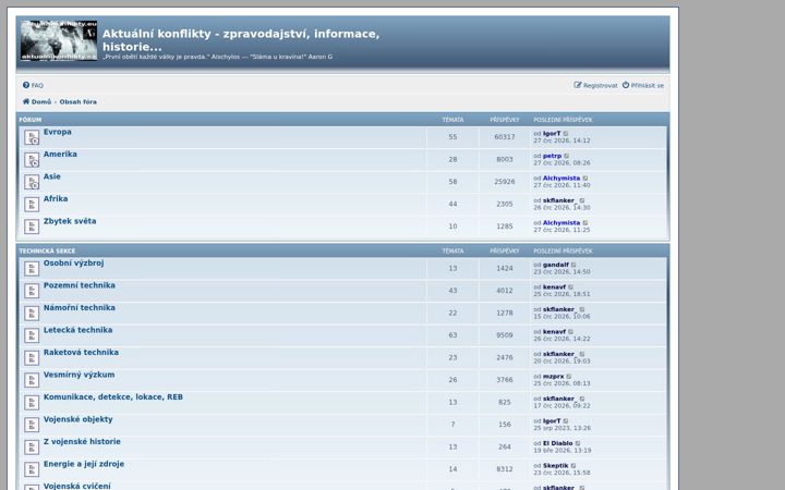 Screenshot of aktualnikonflikty.cz