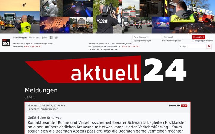 Screenshot of aktuell24.de