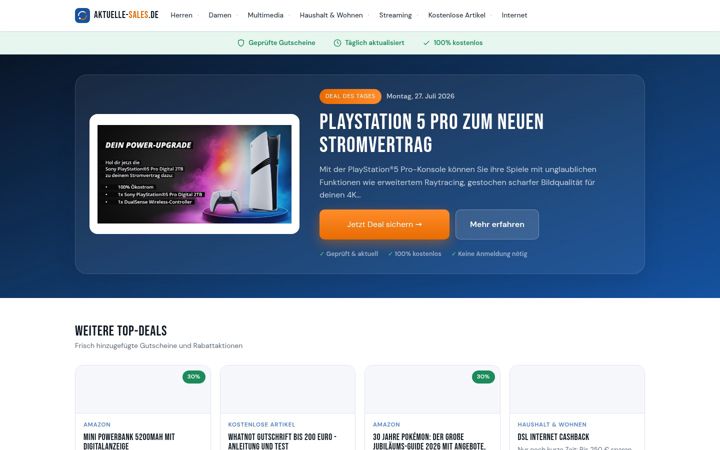 Screenshot of aktuelle-sales.de