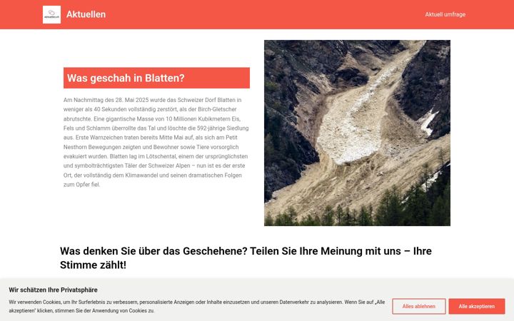 Screenshot of aktuellen.ch