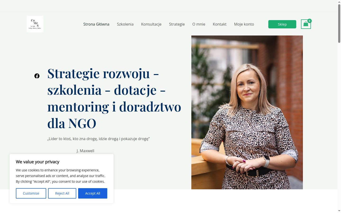 Screenshot tal-banner tal-kunsens muri qabel kwalunkwe interazzjoni