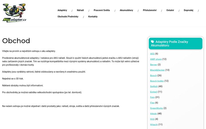 Screenshot of akuadapter.cz