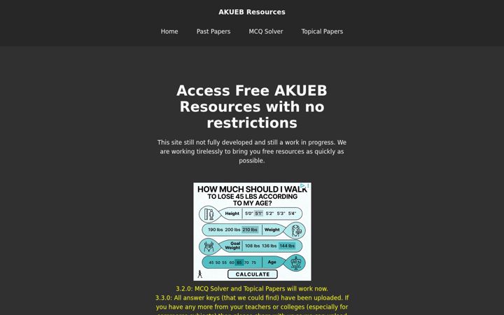 Screenshot of akuebresources.com