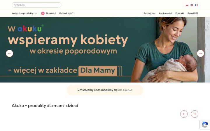 Snímek obrazovky akuku.com.pl