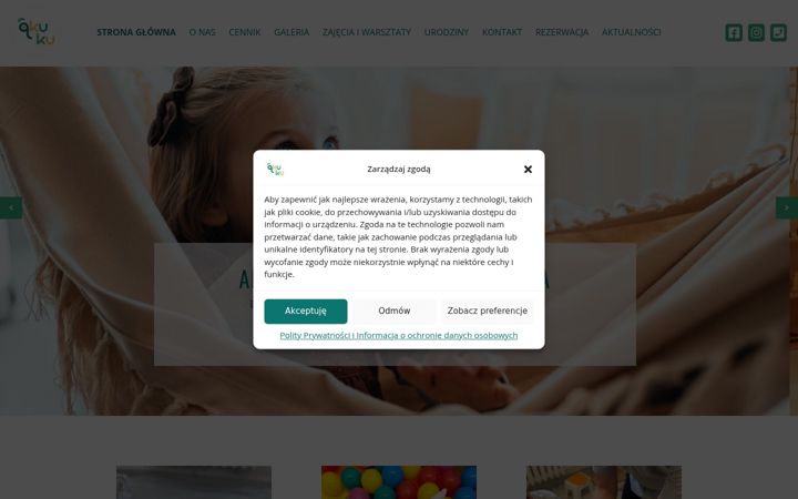 Screenshot of akukubawialnia.pl