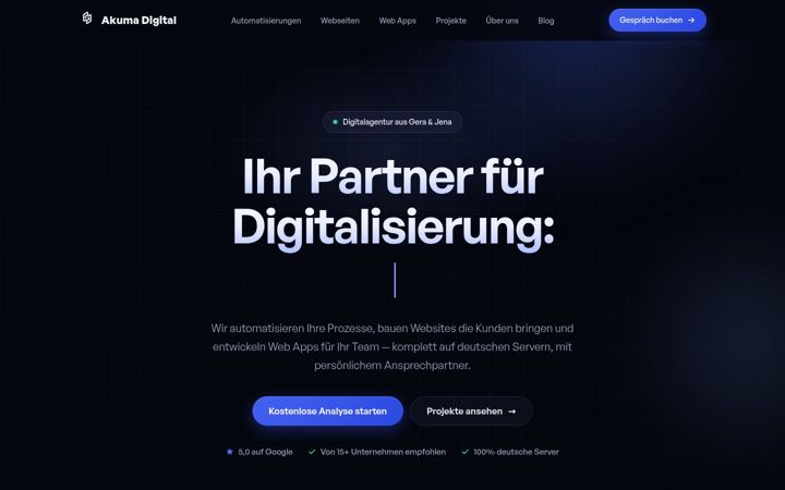 Screenshot of akuma-media.de
