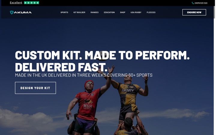 Screenshot of akumasports.com