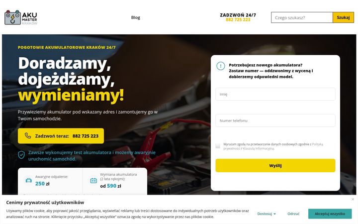 Screenshot of akumaster-krakow.pl