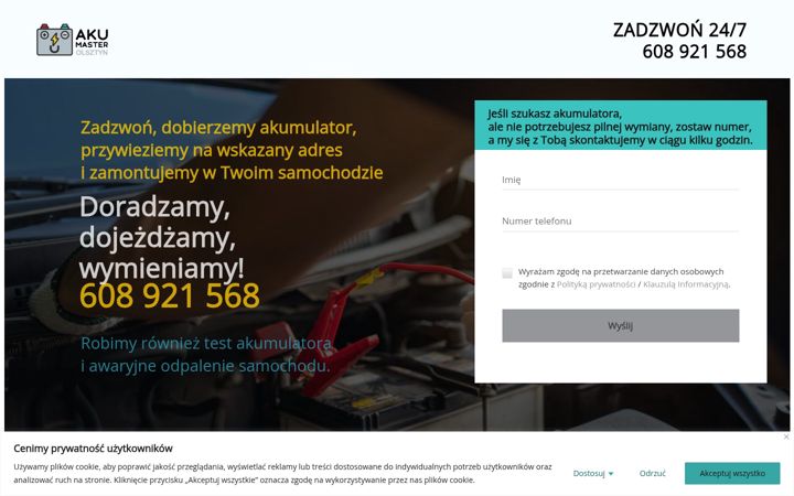 Képernyőkép: akumaster-olsztyn.pl