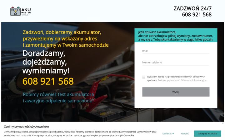 Képernyőkép: akumaster-opole.pl