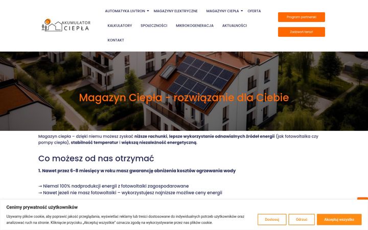 Screenshot of akumulatorciepla.pl