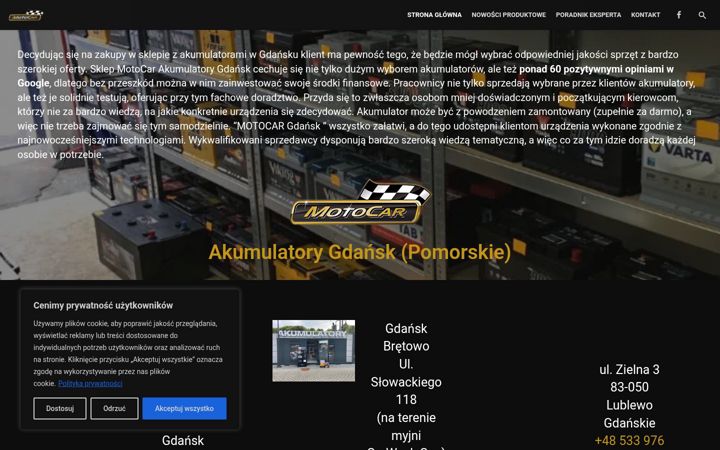 Screenshot of akumulatory-gdansk.pl