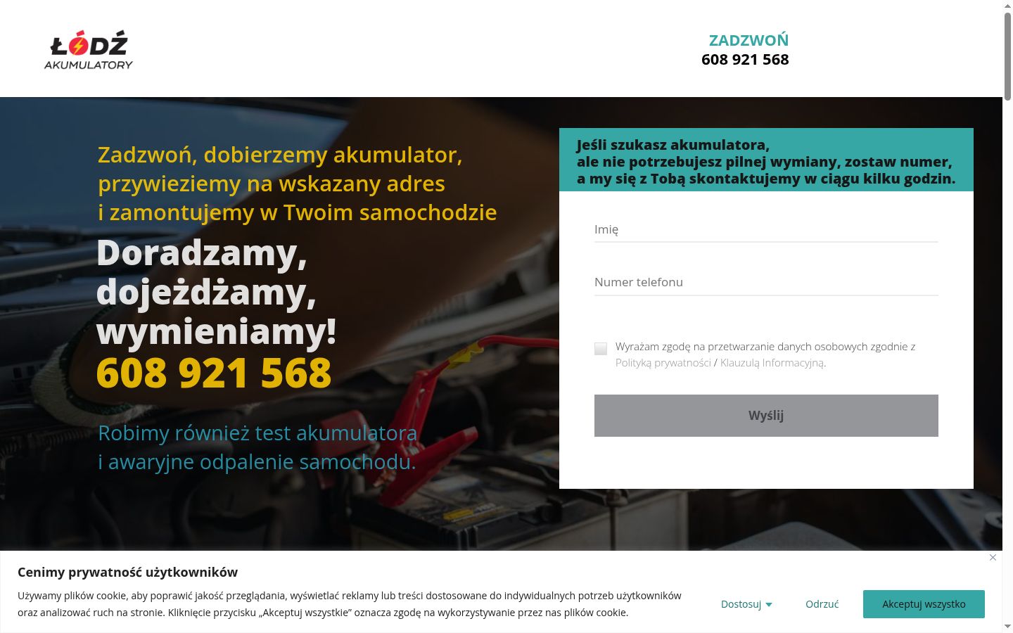 Sutikimo reklamjuostės, rodytos prieš bet kokią sąveiką, ekrano kopija