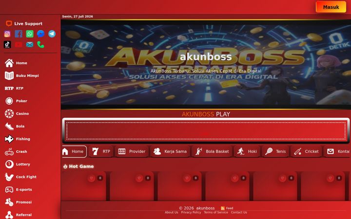 Screenshot of akunboss.org