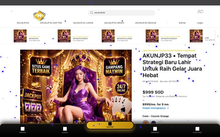Snímek obrazovky akunjp33.biz