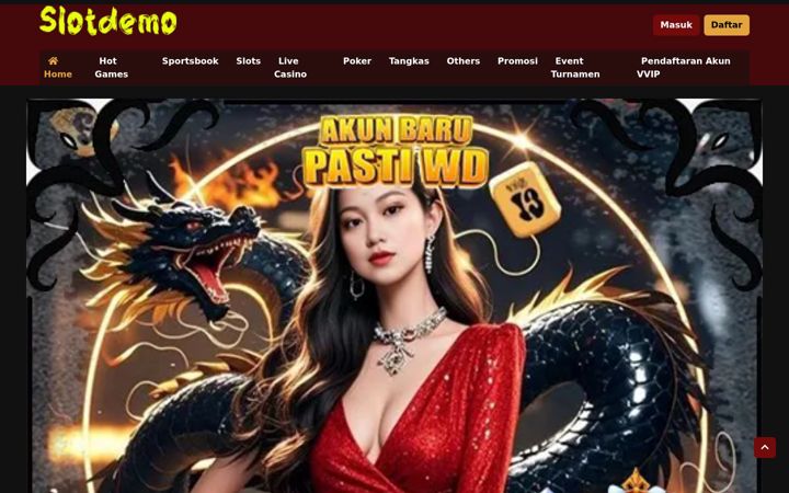 Screenshot of akunslotdemo.com