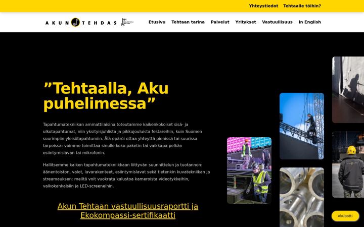 Screenshot of akuntehdas.fi