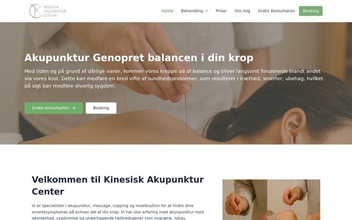 Screenshot of akupunktur-center.dk