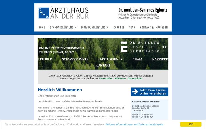 Screenshot of akupunktur-juelich.de