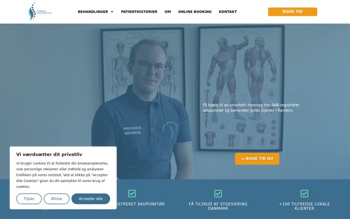 Screenshot of akupunktur-randers.dk