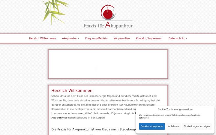 Skjermbilde av akupunktur-verden.com