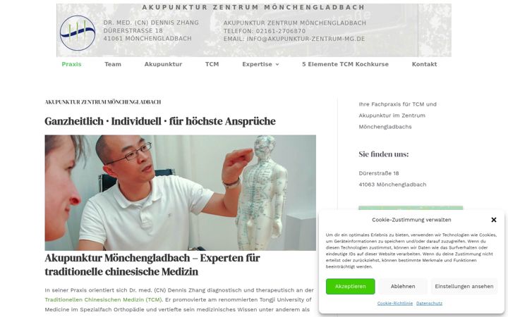 Screenshot of akupunktur-zentrum-mg.de