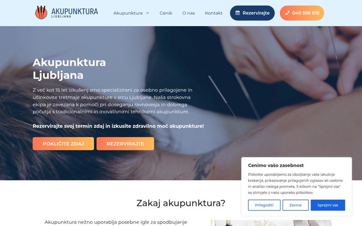 Screenshot of akupunkturaljubljana.si