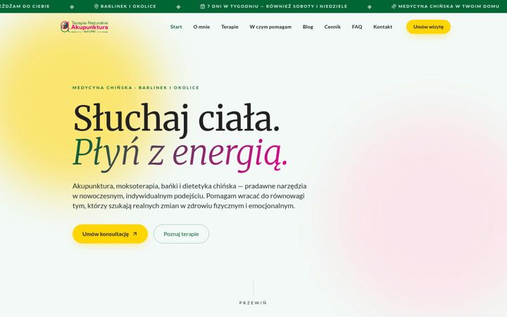 Screenshot of akupunkturaterapienaturalne.pl