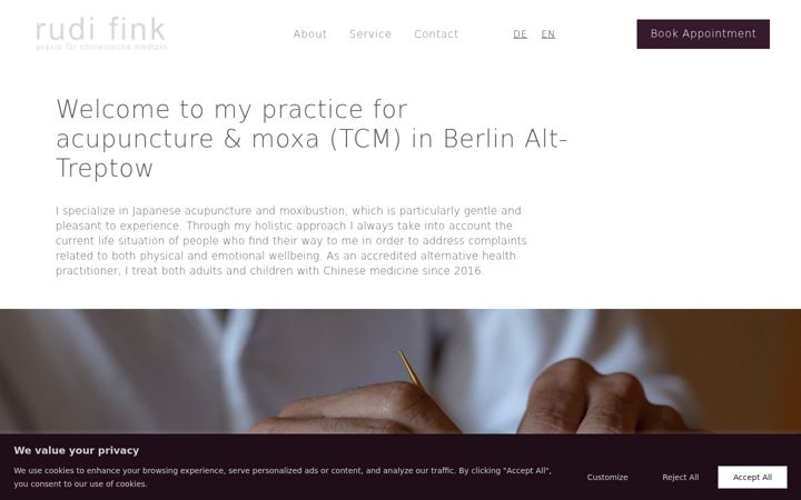 Screenshot of akupunkturpunkt.com