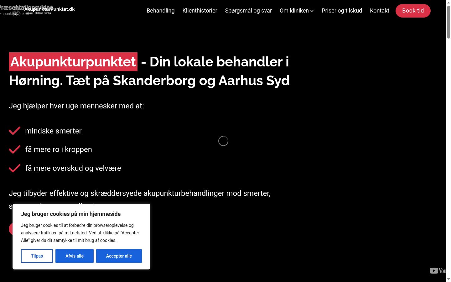 Screenshot des Einwilligungsbanners vor jeglicher Interaktion