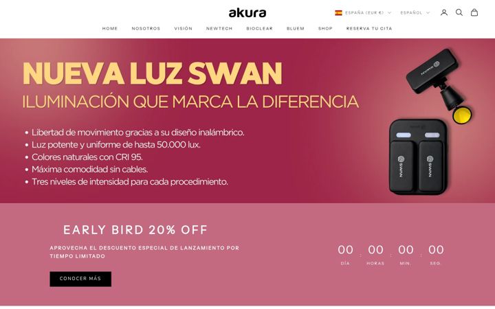 Skjermbilde av akura-medical.com