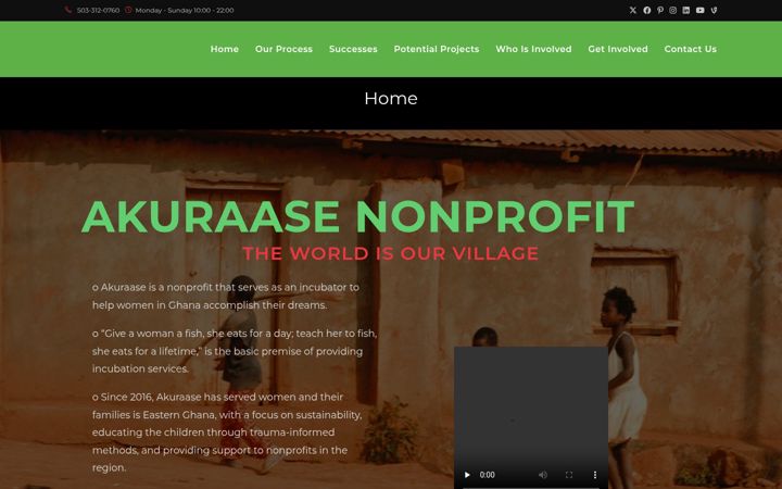 Skjermbilde av akuraasetheworldisourvillage.com