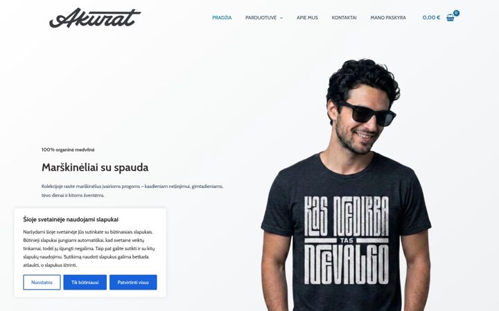 Screenshot of akurat.lt