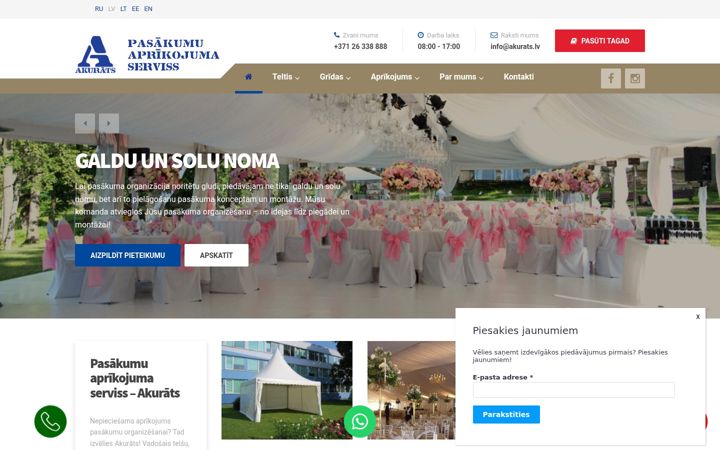 Screenshot of akurats.com