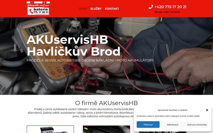 Screenshot of akuservishb.cz