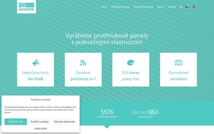 Screenshot of akustickypanel.cz