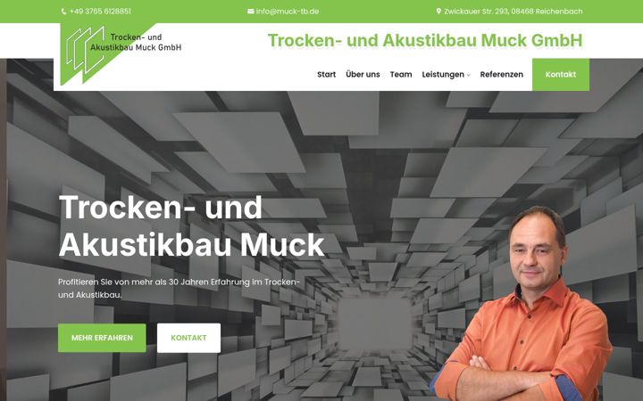 Екранна снимка на akustikbau-deutschland.de