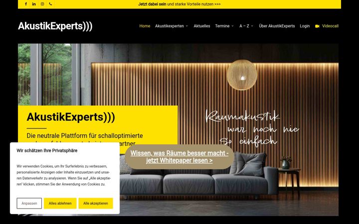 Screenshot of akustikexperts.com