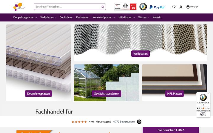 Képernyőkép: akustikpaneele-shop.de