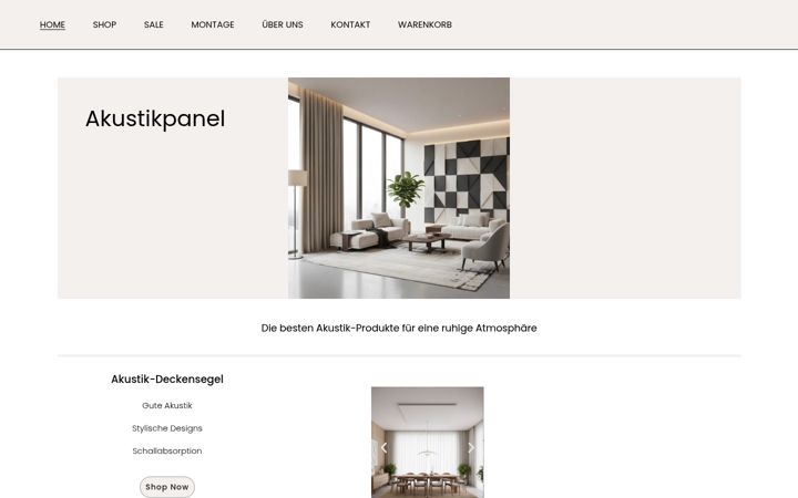 Captura de ecrã de akustikpanel.ch