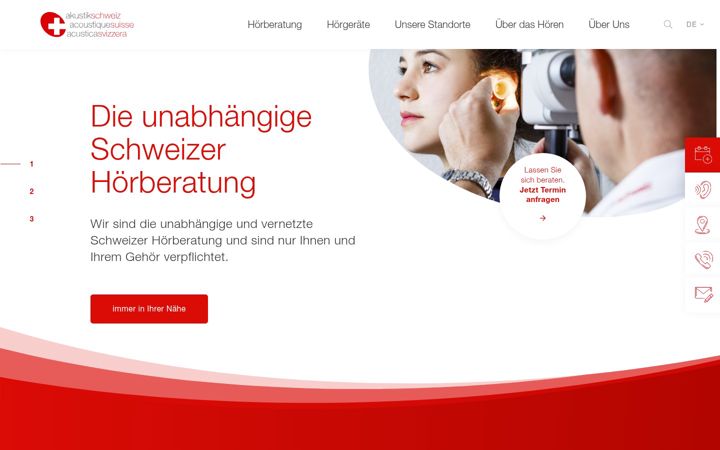 Captura de ecrã de akustikschweiz.ch