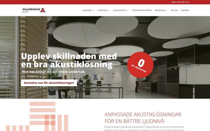 Screenshot of akustikteknik.com