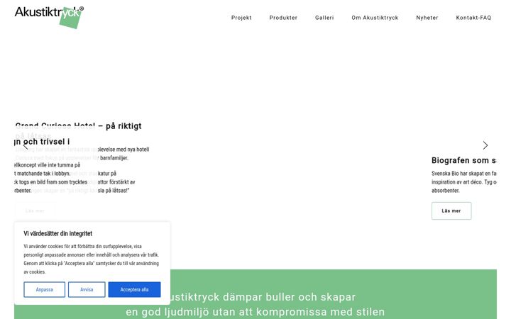 Captura de ecrã de akustiktryck.se