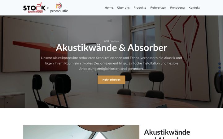 Screenshot of akustikwand.info