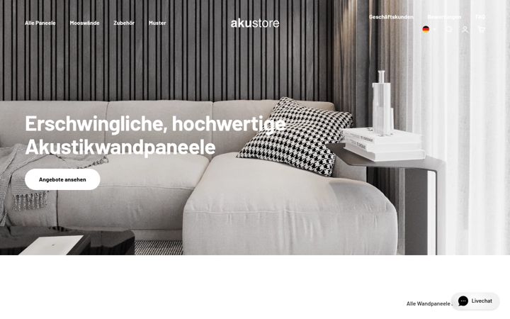 Screenshot of akustore.de