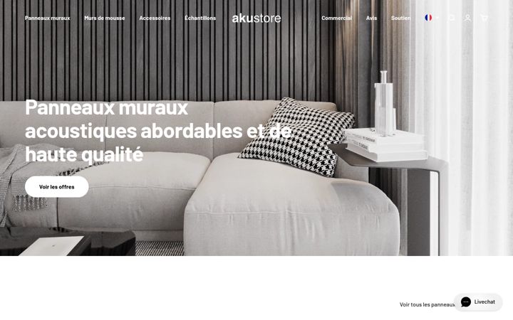 Screenshot of akustore.fr
