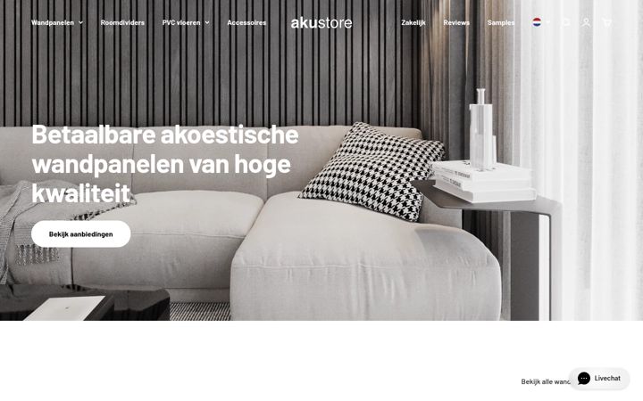 Screenshot of akustore.nl