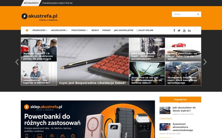 Screenshot of akustrefa.pl